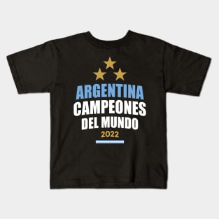 Argentina Campeones del Mundo 2022 Kids T-Shirt